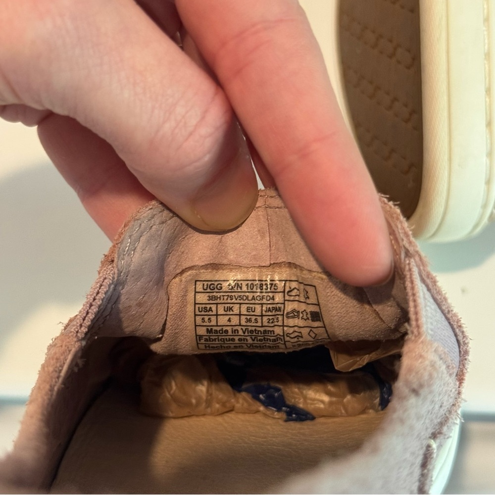 UGG Adley Perf Slip-On Blush Pink Dusty Rose 5.5 - Picture 7 of 9